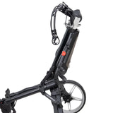 Caddytek - Auto fold/unfold Compact 3 Wheel Golf Push Cart with Cooler Bag