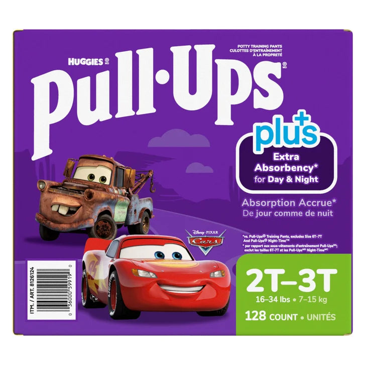 Huggies Pull-Ups Plus Training Pants Boy, 2T to 6T