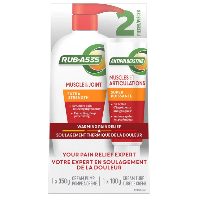 Rub A535 Muscle & Joint Extra Strength Heating Cream, 350 g + 100 g Q9