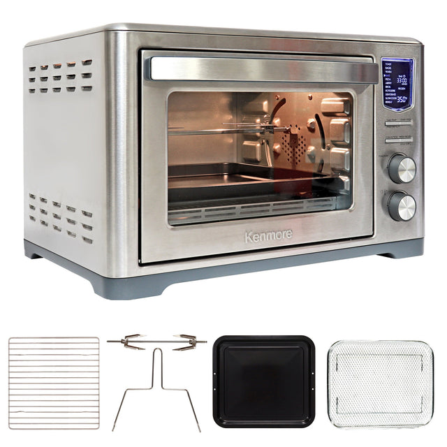 Kenmore 11- in-1 Digital Air Fryer Convection Toaster Oven with Rotisserie B8