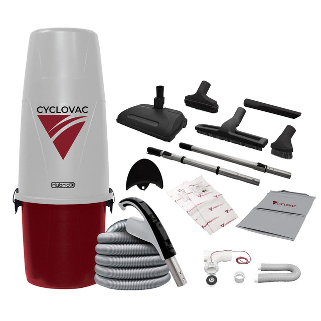 Cyclovac Nitro Max – Central Vacuum with Premium Electric Power Nozzle - 700 Airwatts Z7