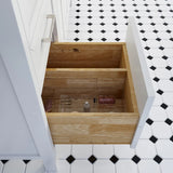 Studio Bathe Thomson II Vanity in White Finish with Engineered Stone Countertop
