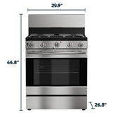 Element 30 in. 5.0 cu ft. Stainless Steel Gas Range