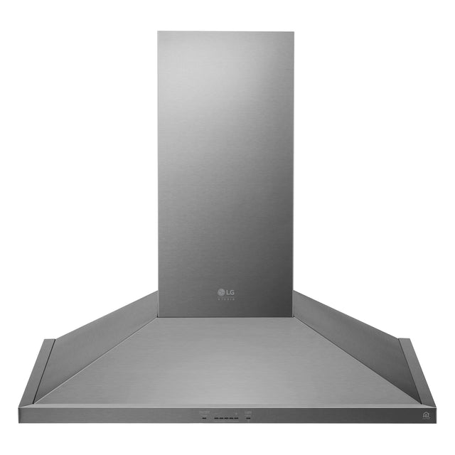 LG Studio 36 in. Smudge-Resistant Stainless Steel Wall-Mount Range Hood, 600 Max CFM O2