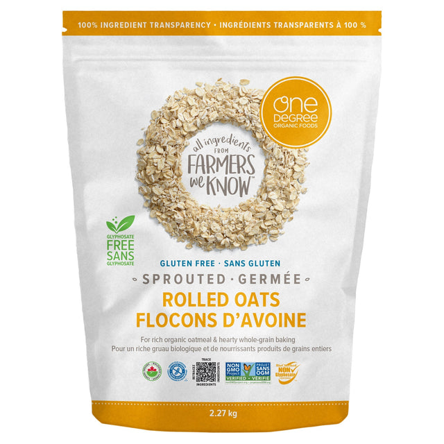 One Degree Organic Sprouted Rolled Oats, 2.27kg F8