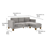 Thomasville Fabric Sofa with Ottoman
