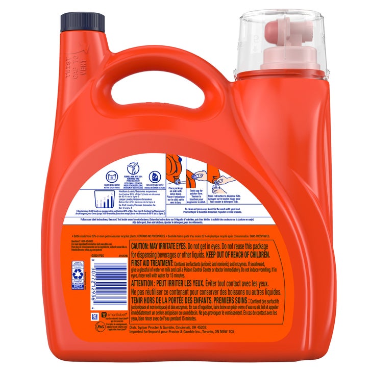 Tide Advanced Power Ultra Concentrated Liquid Laundry Detergent with Oxi 89 Loads