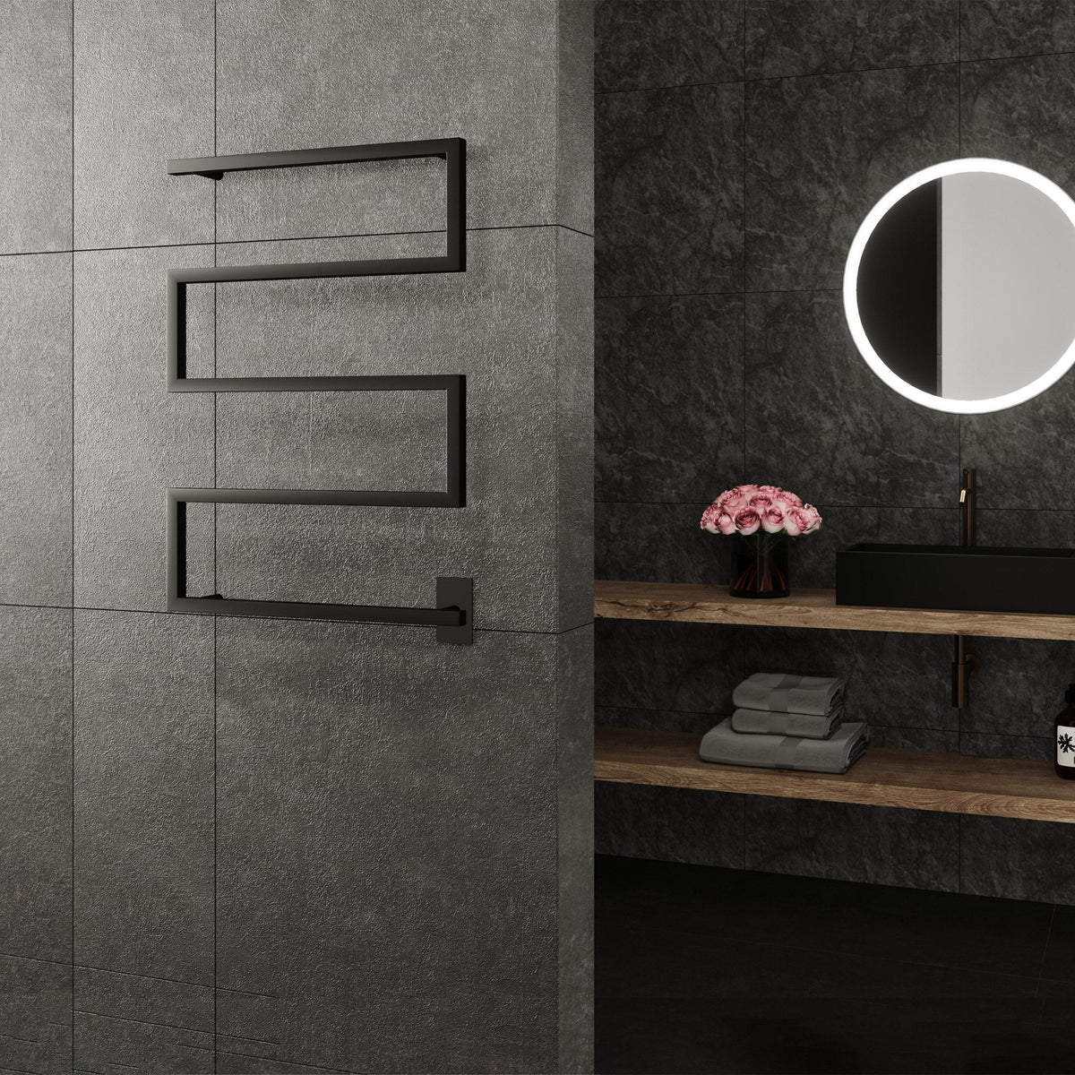 Paris Mirror Metis 5 Bar Towel Warmer