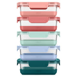 Ello Duraglass Refresh Glass Meal Prep Container Set, 10-piece