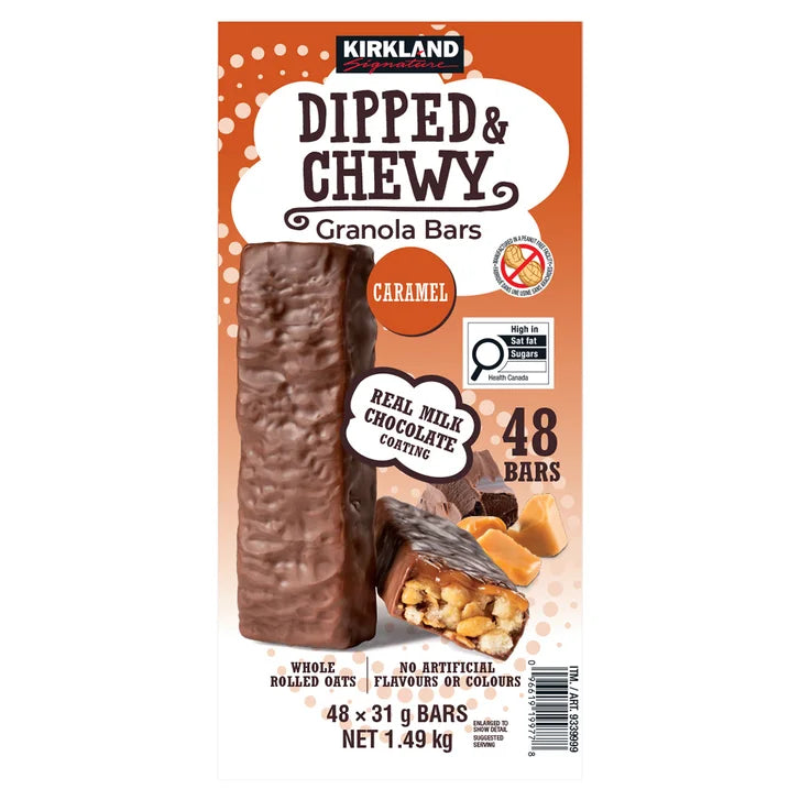 Kirkland Signature Dipped and Chewy Granola Bar, 1.49 kg