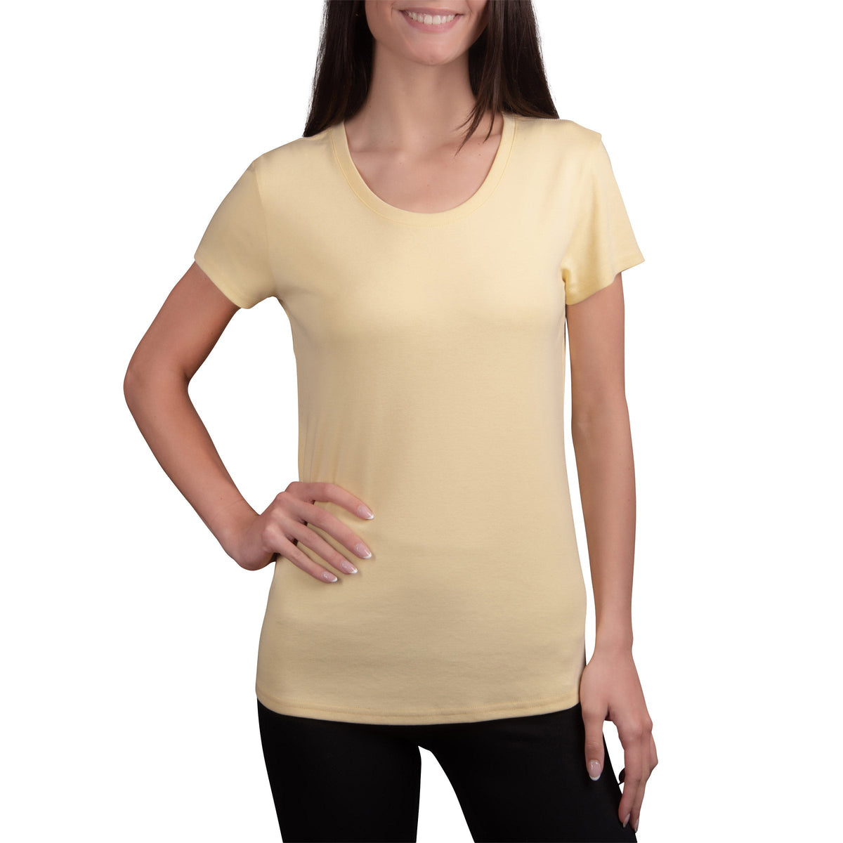 Kirkland Signature Women's Pima Cotton Scoop Neck Tee