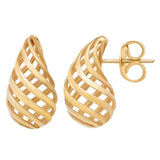 Teardrop Earrings in Yellow Gold