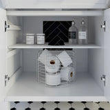 Studio Bathe Thomson II Vanity in White Finish with Engineered Stone Countertop