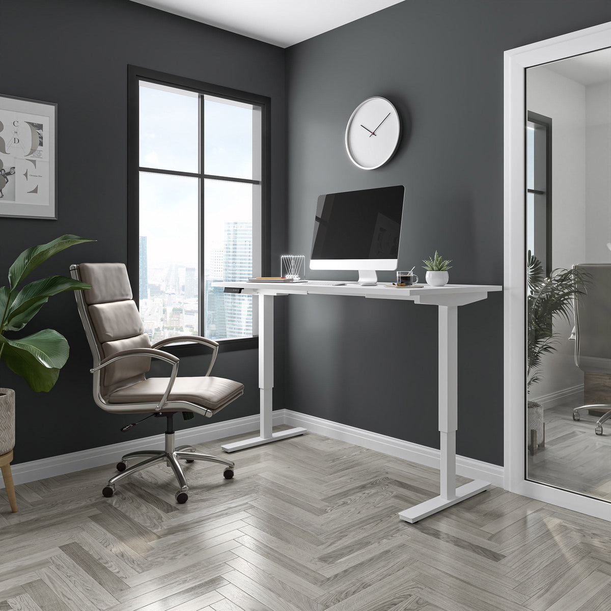 Bestar Viva 150.6 (59.3 in.) Height Adjustable Desk