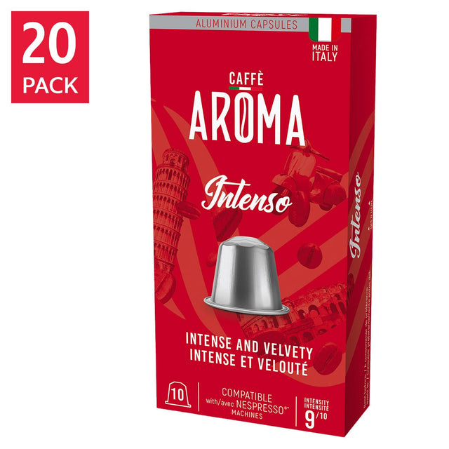 Caffé Aroma - Intenso Nespresso Pods, 200-count X7