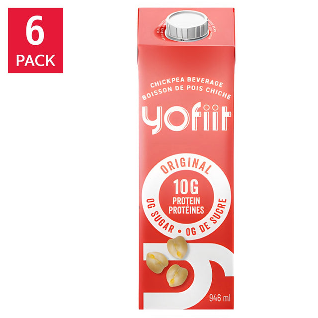 Yofiit High Protein Chickpea Milk, 6 × 946 mL B3