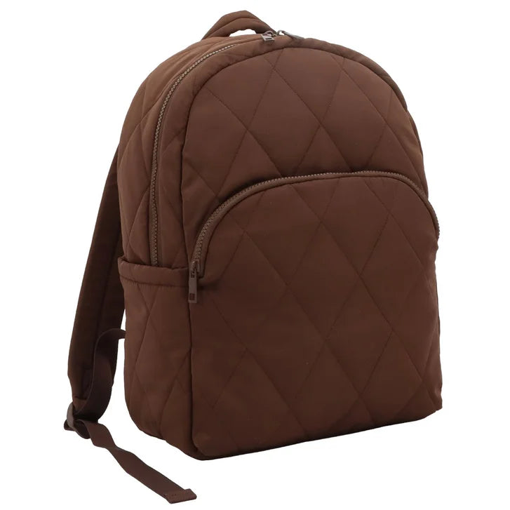mytagalongs - Lightweight Quilted Puffer Backpack with Trolley Pass