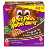 Dare Bear Paws Chocolate Chip Cookies, 40 Pouches