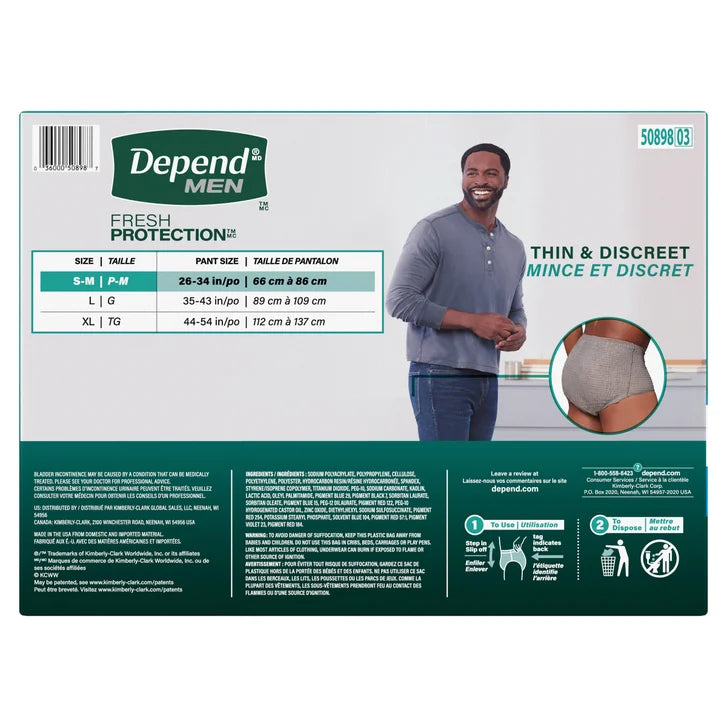Depend Men's Maximum Absorbency Underwear