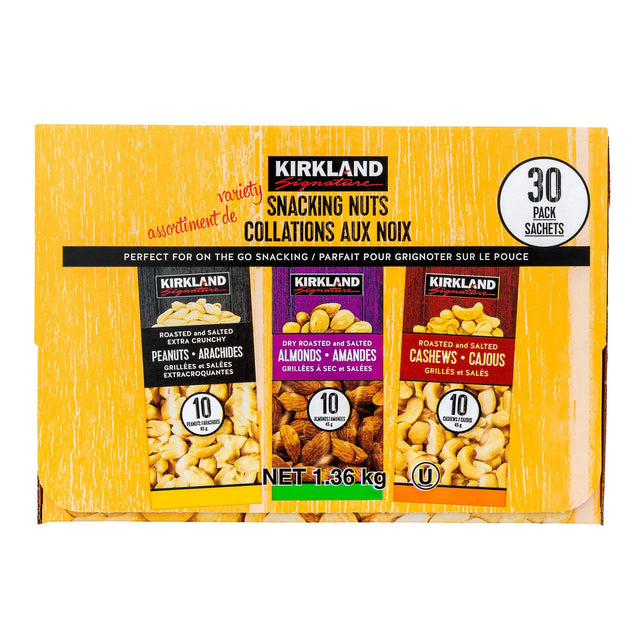 Kirkland Signature Snacking Nuts Variety Pack, 30 × 45 g V9