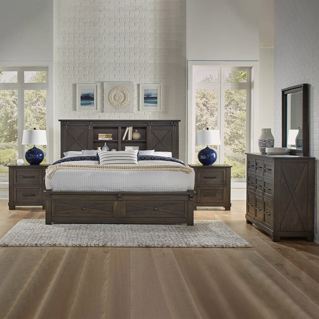 Alpine Ridge 5-piece Solid Pine Queen Bedroom Set U4