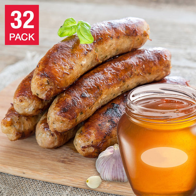 Northfork Meats Pure Wild Boar Sausages with Wild Honey and Garlic 75 g (2.6 oz) x 32 count R0