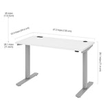 Bestar Upstand 61 cm x 122 cm (24 in. x 48 in.) Height Adjustable Desk with Dual Monitor Arm