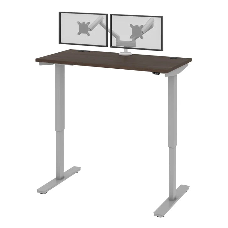 Bestar Upstand 61 cm x 122 cm (24 in. x 48 in.) Height Adjustable Desk with Dual Monitor Arm