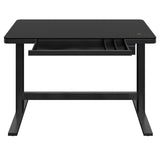 Tresanti Geller Slimline Height Adjustable Desk 120.1 cm x 65 cm (47.3 in x 25.6 in), Black