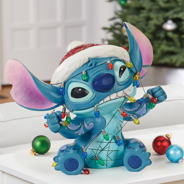 37.4 cm (14.7 in.) Disney Christmas Stitch by Jim Shore T0