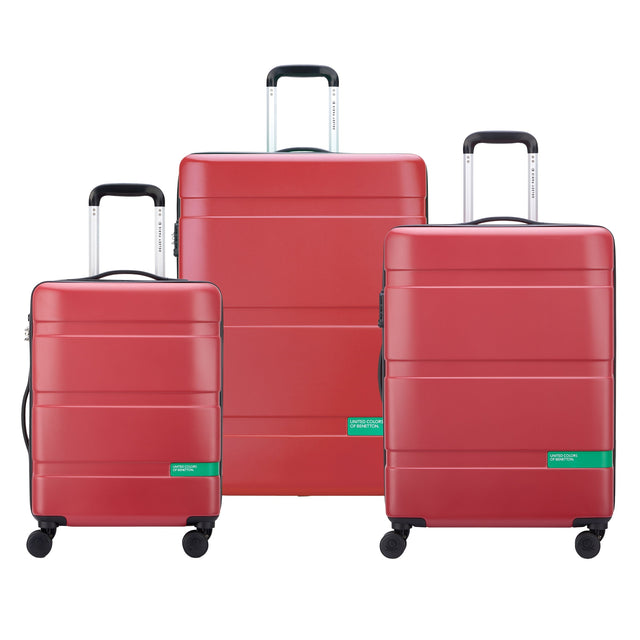 Benetton - Now, 3-piece Hardside Spinner Luggage Set Y2