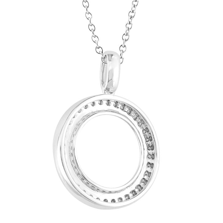 Round Brilliant Diamond Circle Pendant (0.25 ctw)