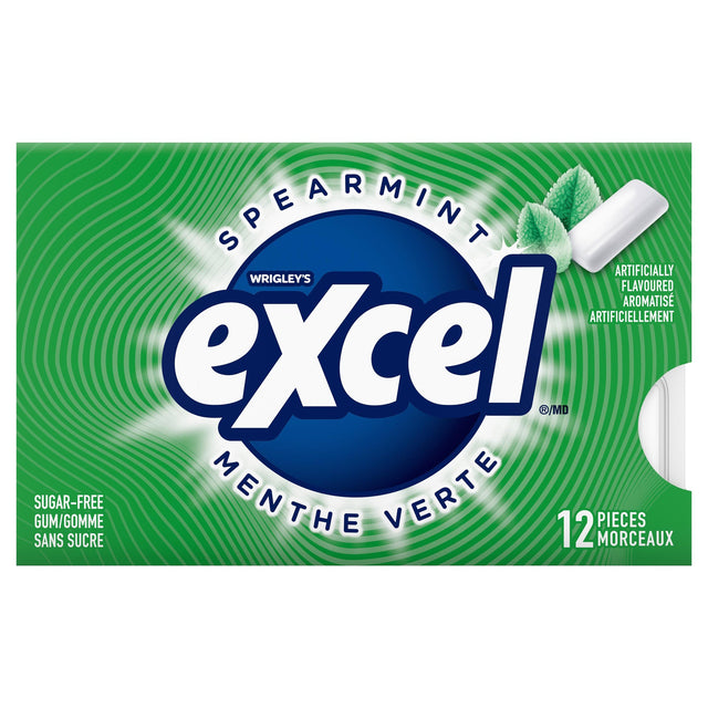 Excel Sugar-free Spearmint Gum, 12 × 12 pieces D7