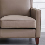 Prospera Home West Park Top-grain Leather Sofa and 2 Chairs