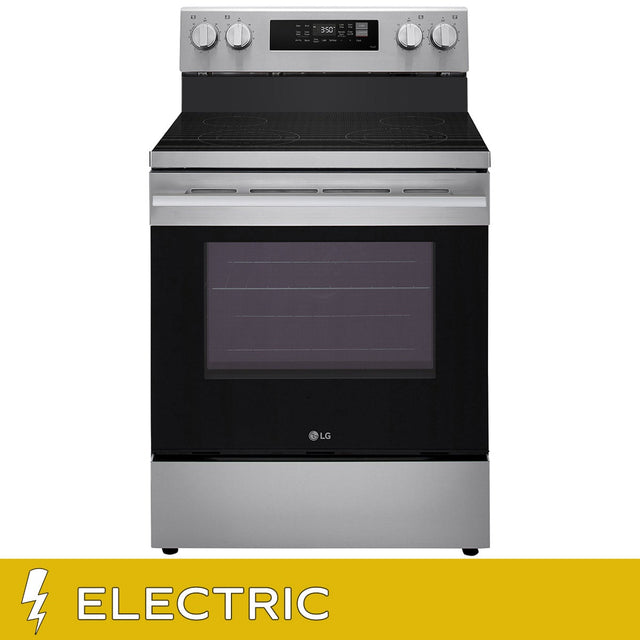 LG 30 in 6.3 cu ft. Stainless Steel Electric Freestanding Range with True Convection and Air Fry T0