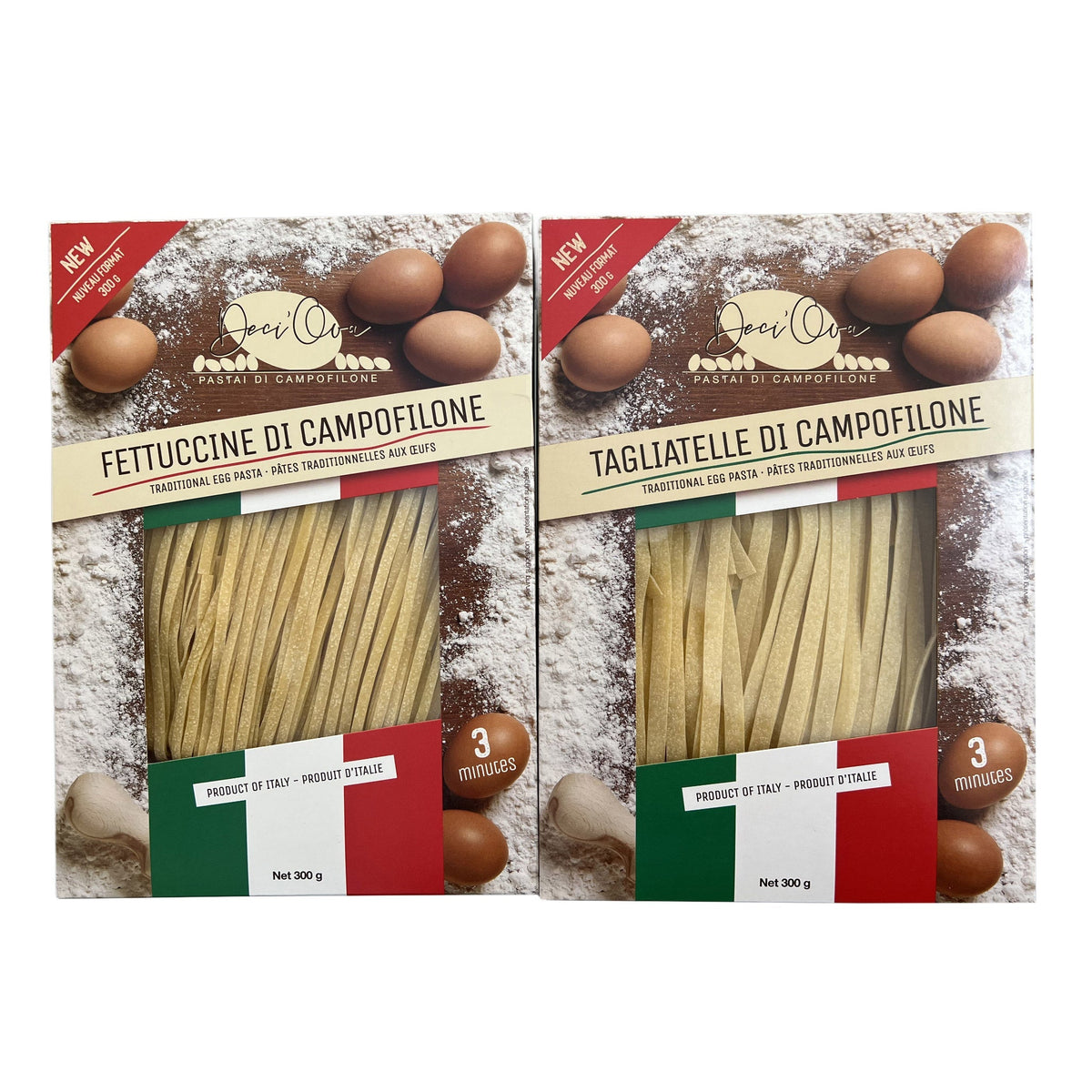 Deci' Ova Campofilone Pasta Variety Pack, 4 × 300 g