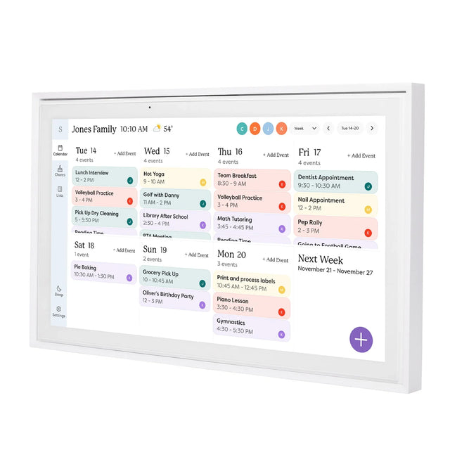 Skylight 15 in. White Smart Touchscreen Calendar and Organizer K7