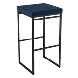 Amisco Easy Modern Counter Stool Blue Seat
