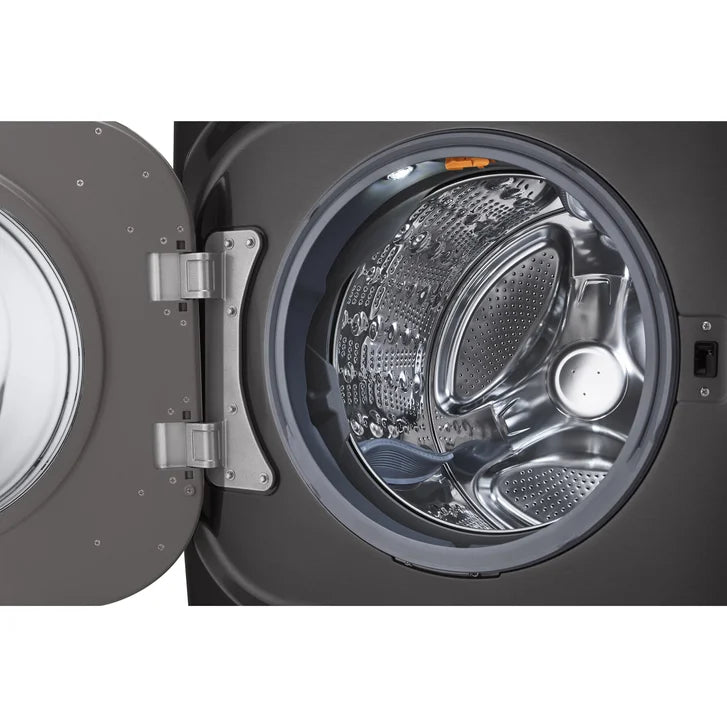 LG 6.0 cu ft. Black Steel Front Load Washer with Smart Wi-Fi and TurboWash