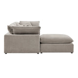 Aiden & Ivy Sereen 4-piece Modular Sofa with Ottoman