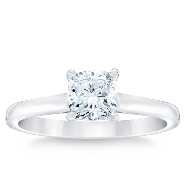 Cushion Cut Diamond Solitaire Ring (1.00 ct) O2