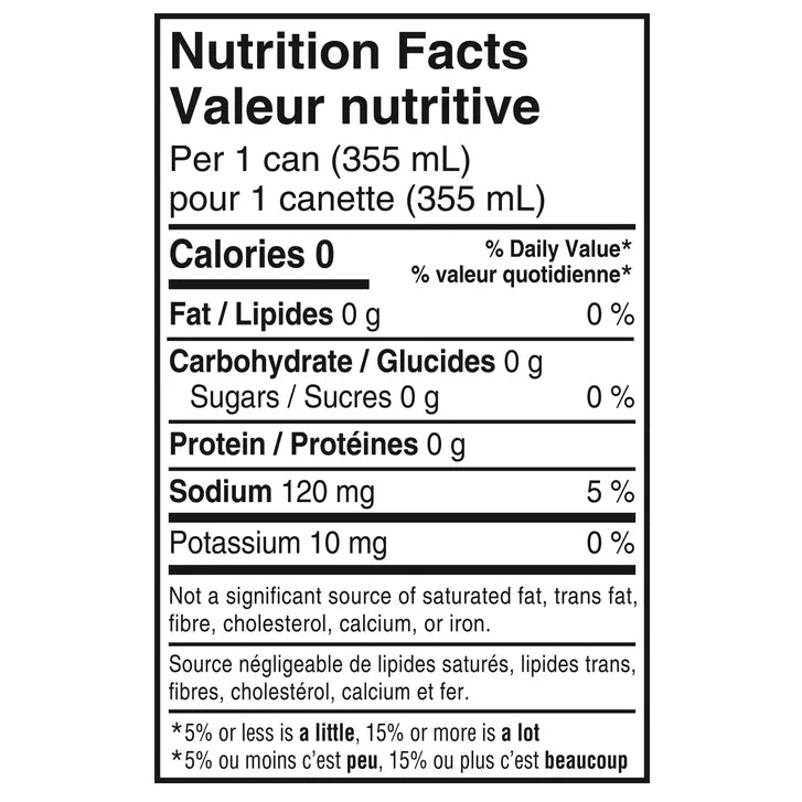 Canada Dry Ginger Ale Zero Sugar 355 mL 32-pack