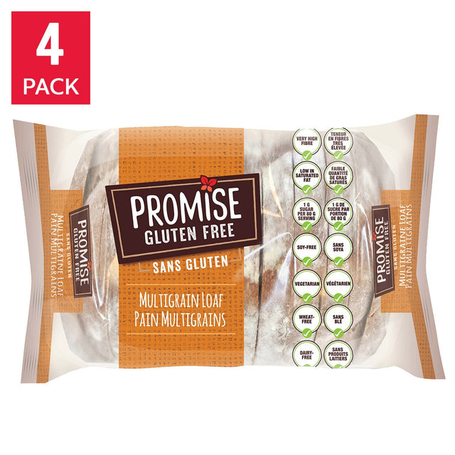 Promise Gluten Free Multigrain Loaf, 4 × 480 g W1