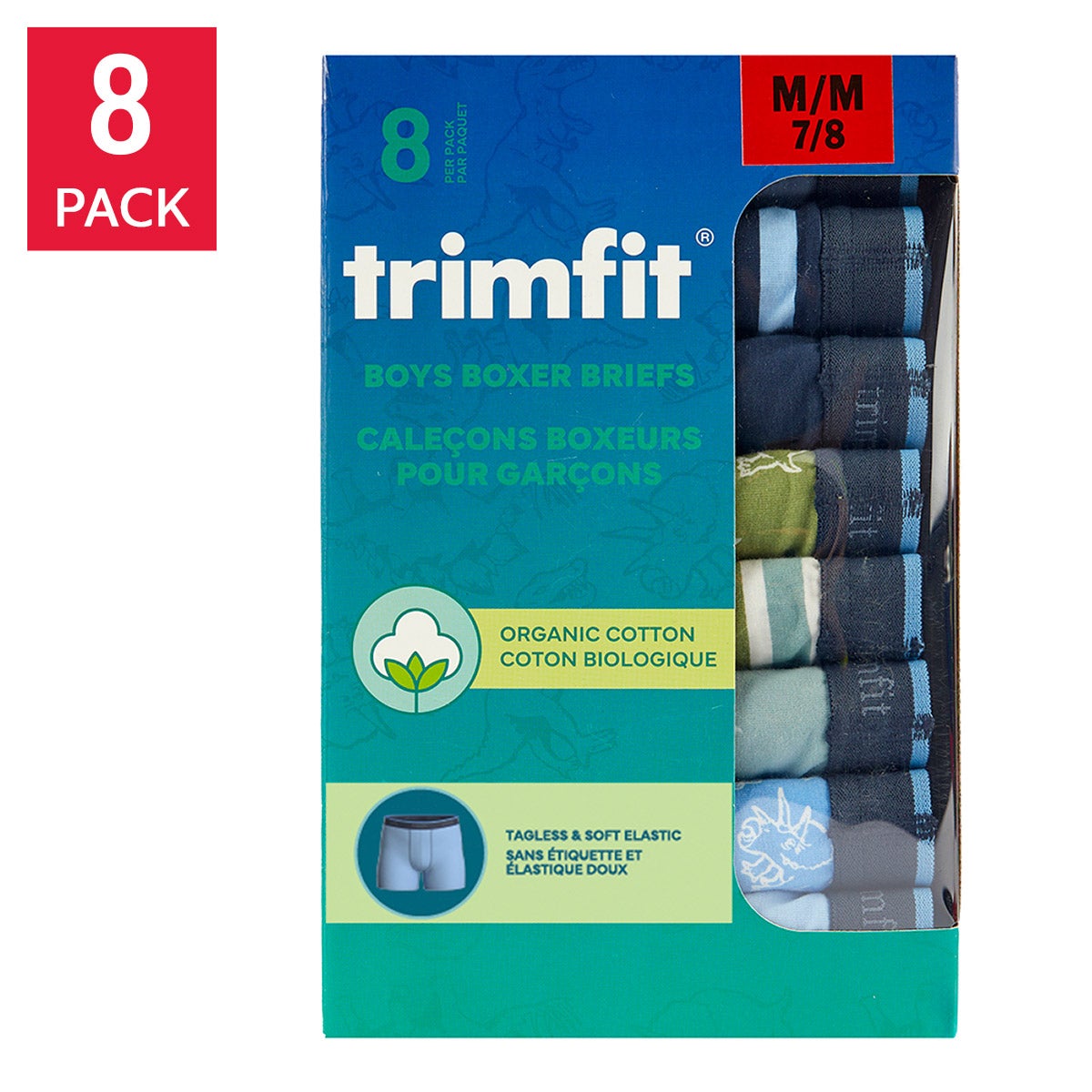 Trimfit Boys Boxer Brief, 8-pack