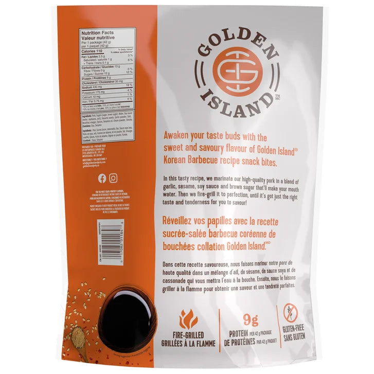 Golden Island Korean BBQ Pork Snack Bites, 12 × 42 g