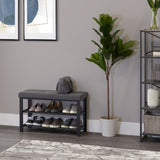 Neatfreak Fabric Upholstered Shoe Storage Bench