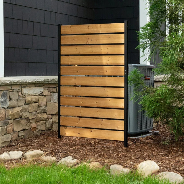 Enclo Outdoor Cedar Privacy Fence/Screen, 1-Panel 5 ft. H × 3.2 ft. W E6