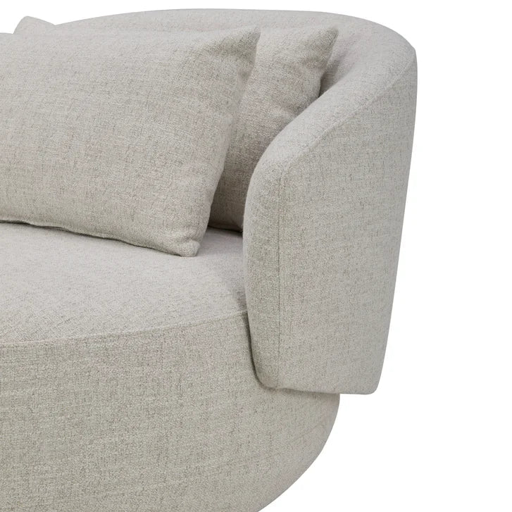 Spin Beige Round Fabric Chair