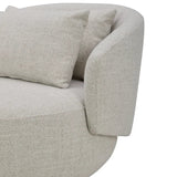 Spin Beige Round Fabric Chair