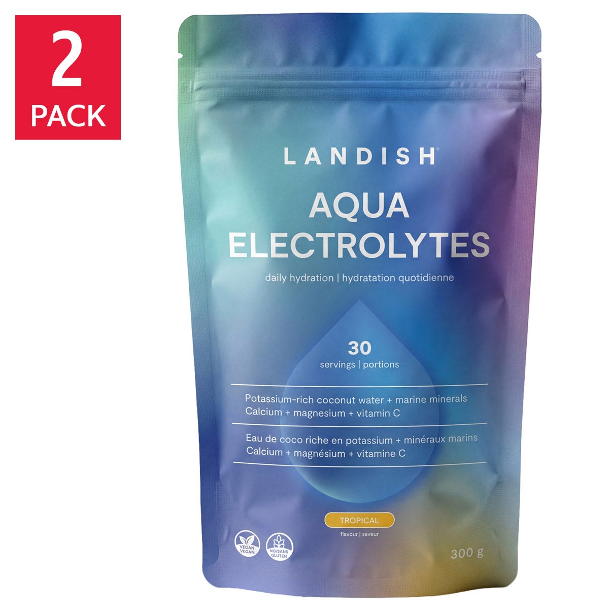 Landish Aqua Electrolytes, 2 x 300 g